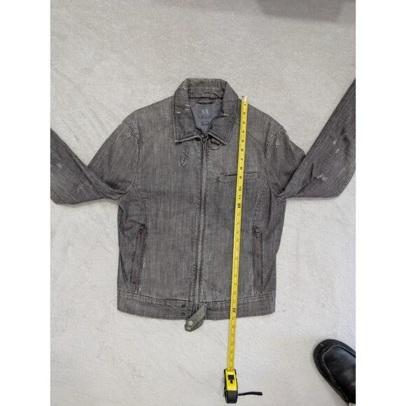 Armani Exchange Gray Bomber Jacket - Picture 4 of 10